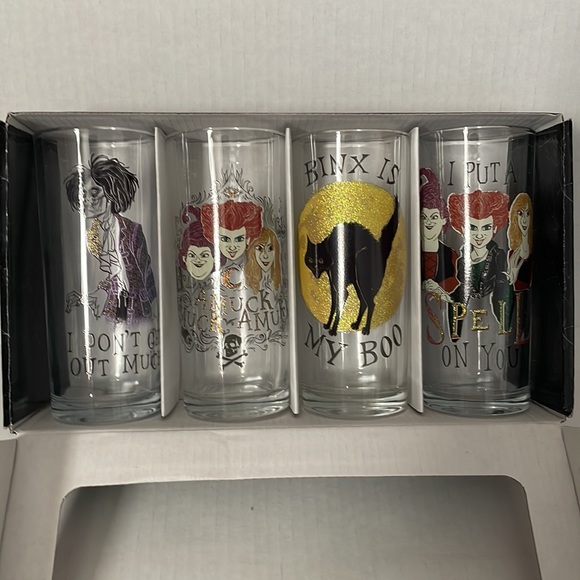Disney Hocus Pocus Glassware Set — 4 10 oz glasses — Great gift! - Picture 8 of 8